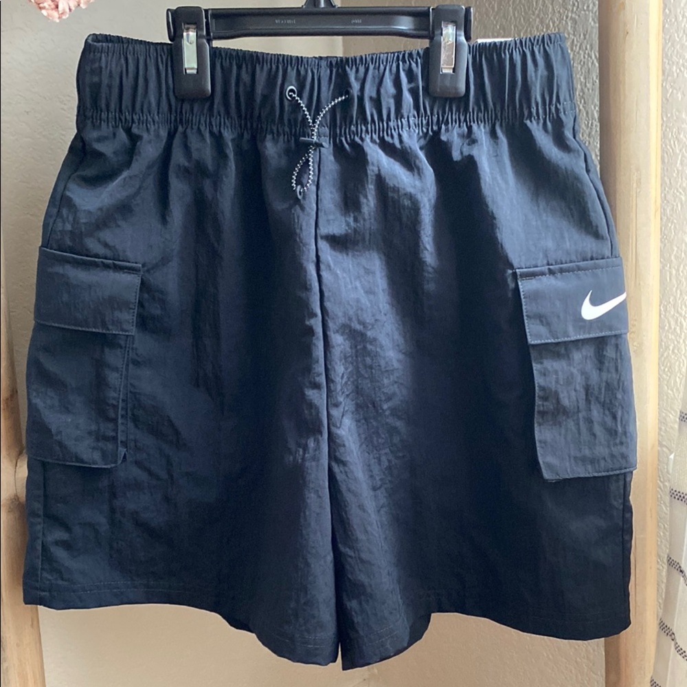 Nike XS Black Athletic Shorts with Relaxed Fit, High Rise